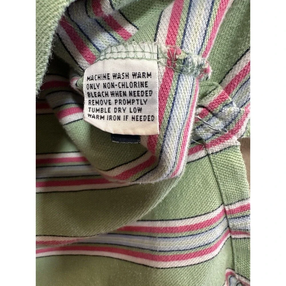 Polo Ralph Lauren Men Classic Fit Polo Shirt Pony Logo Green Stripe Size‎ Medium